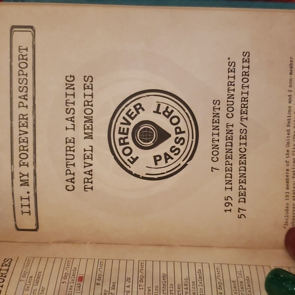 FOREVER Passport book / travel planner - Picture 6 of 15